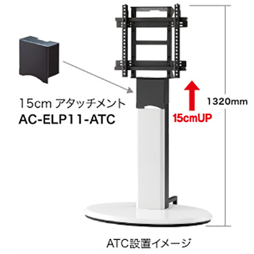 ケイアイシー KIC ELPシリーズオプション 15cmアタッチメント AC-ELP11-ATC (送料無料)
