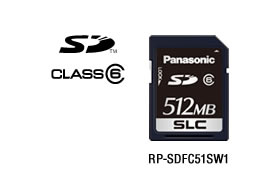 パナソニック Panasonic 業務用SDメモリーカード FX/EXシリーズ SD(512MB/CLASS6) RP-SDFC51SW1